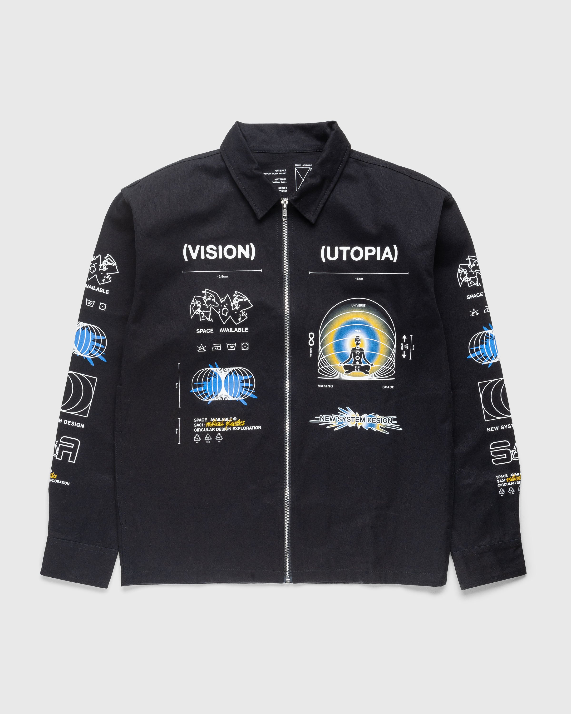 Space Available Studio – Utopia Work Jacket Black | Highsnobiety